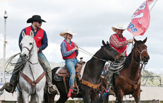 people on horses