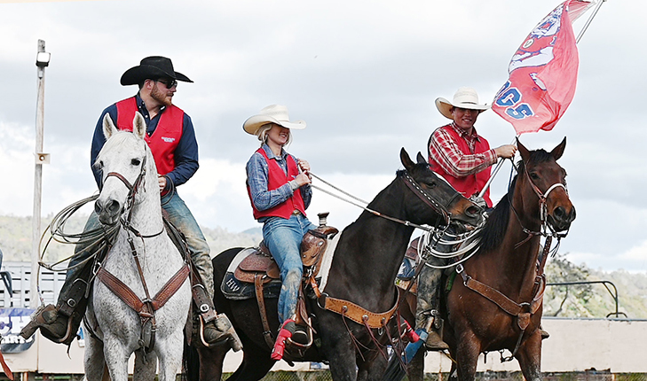 people on horses